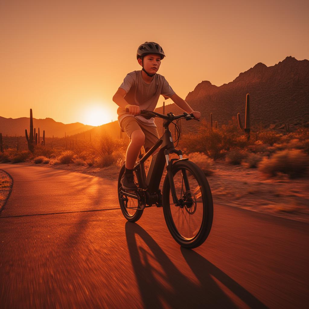 Teen e-bike skills clinic in Gilbert, Arizona
